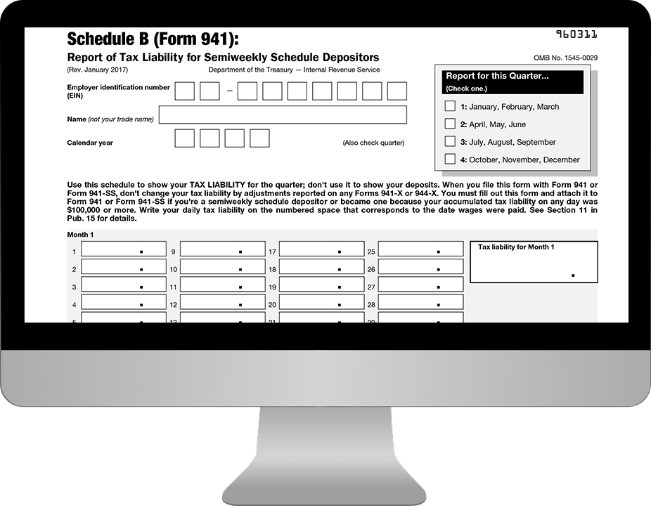 Fillable Form 941 Schedule B 2020 Download Printable 941 for Free