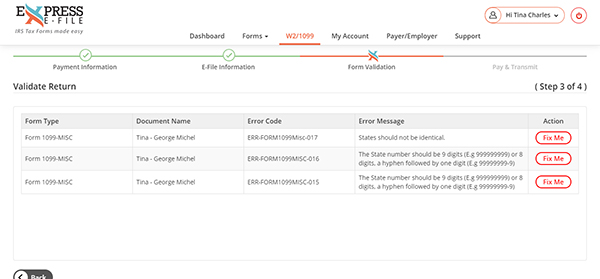 Form validation