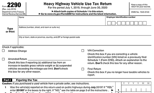 Form 2290