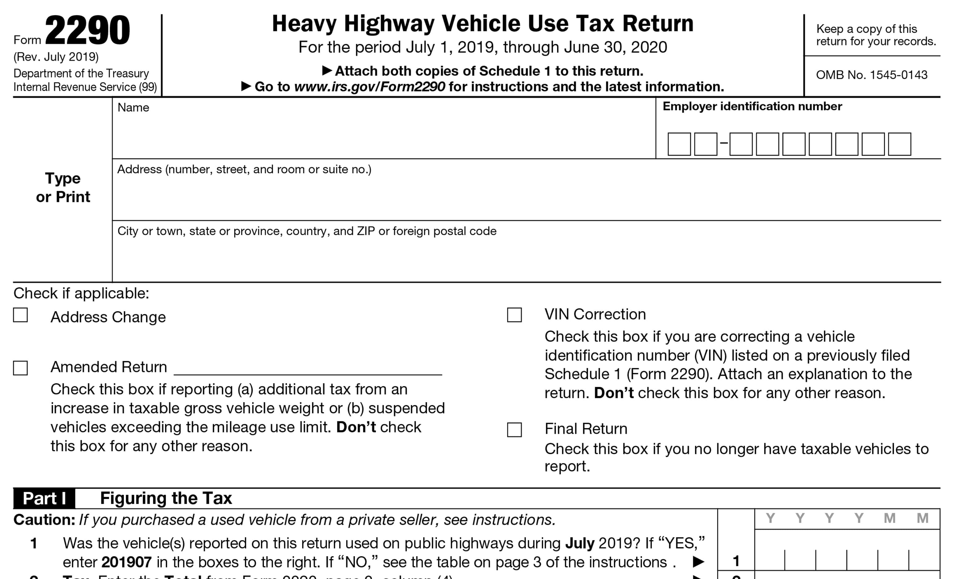 IRS Form 2290 Instructions How to Fill HVUT 2290 Form
