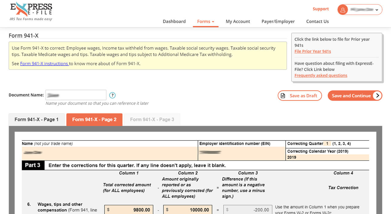 Choose Form & Fill In Details