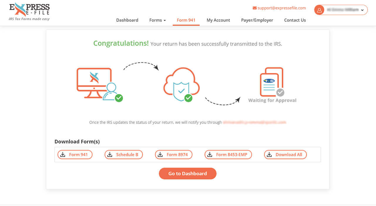 Transmit your Form to the IRS/SSA